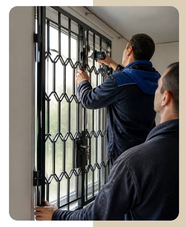 Установка распашных решеток в Минеральных Воде цена от 6733 р. | ДвериЛегко-Мнр