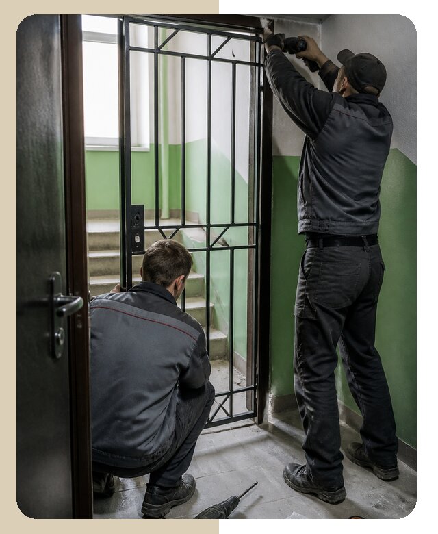 Установка тамбурной решетки под ключ с гарантией в Минеральных Воде